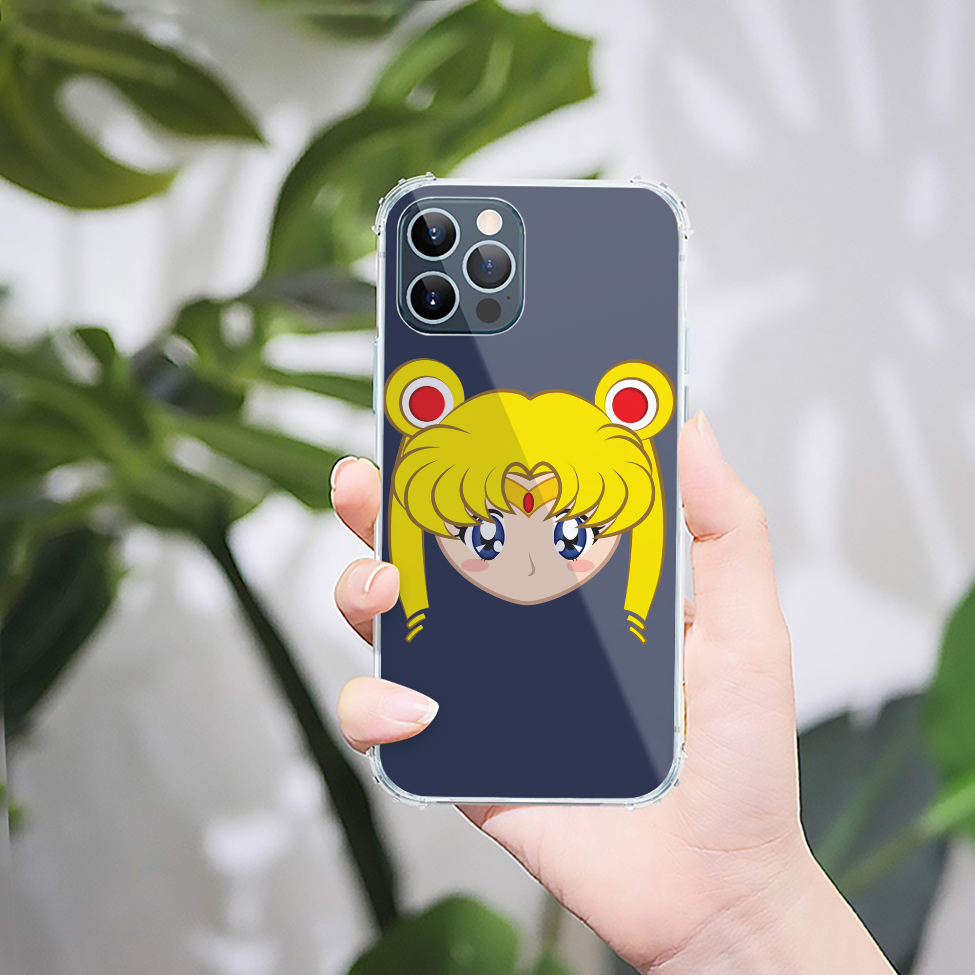 （画像用） 美少女戦士セーラームーン 月野 うさぎ つきの うさぎ Sailor Moon Tsukino Usagi 【iPhone 12シリーズ対応】透明スマホケース（クリアソフトケース）